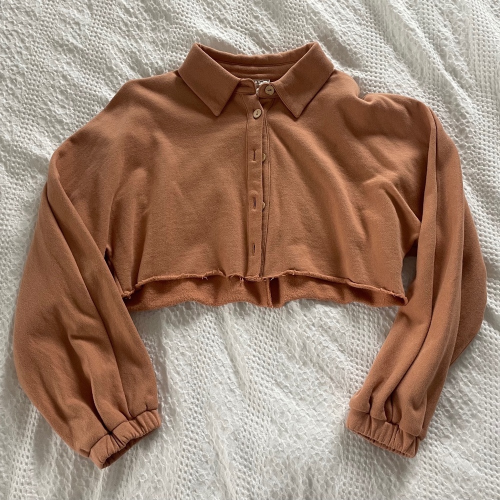 NWOT Sadie & Sage Up To Me Crop Sweatshirt - Picture 7 of 14